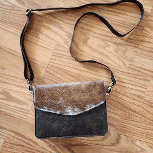 Genuine Handmade Cowhide Leather Crossbody Bag